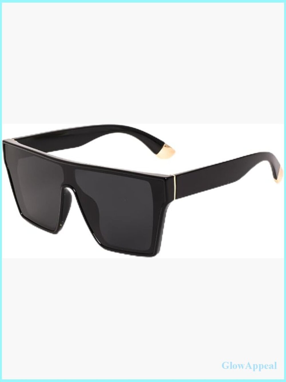 Oversized Polarized Sunglasses Flat Top Big Square Shades UV400